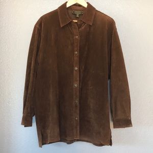 Suede shirt/jacket